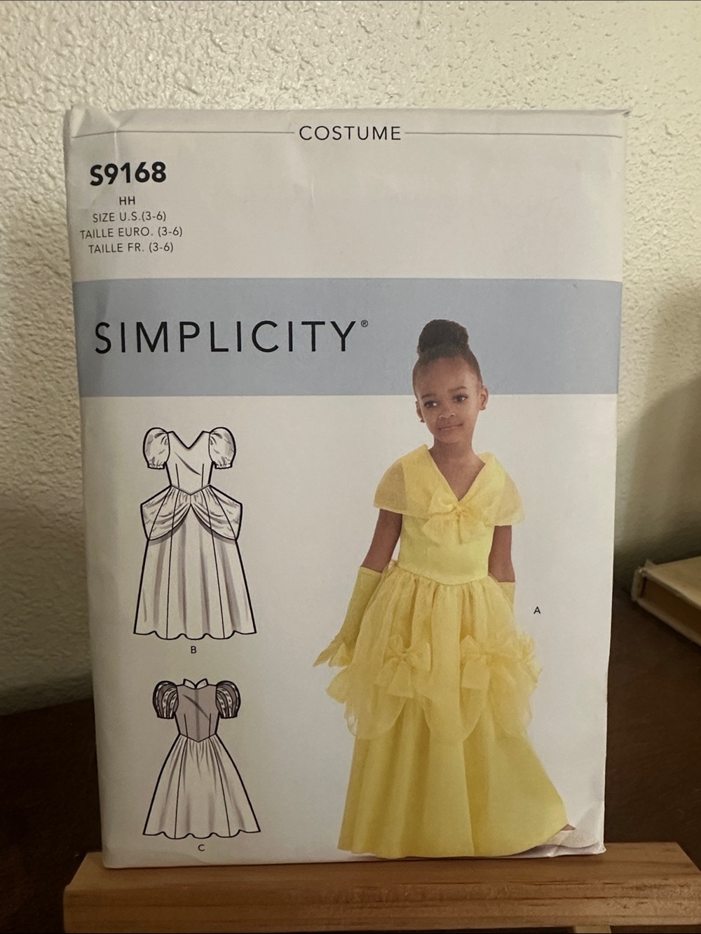 Simplicity Yellow Princess Costume Sewing Pattern S9168 Inspired